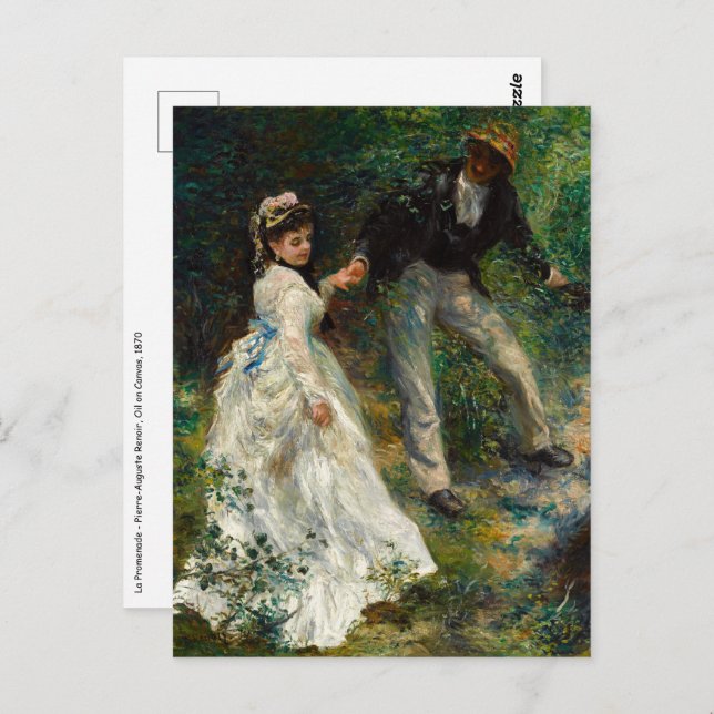 Postal Pierre-Auguste Renoir - La Promenade (Anverso / Reverso)