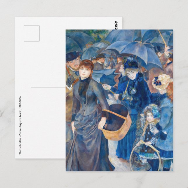Postal Pierre-Auguste Renoir - Los paraguas (Anverso / Reverso)