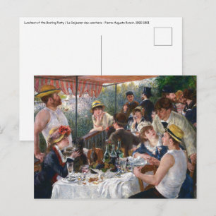 Postal Pierre-Auguste Renoir - Luncheon del Fiesta de Boa