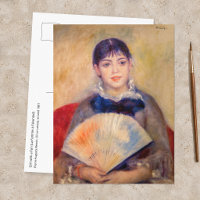 Pierre-Auguste Renoir - Muchacha con un abanico