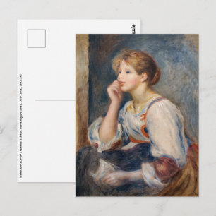 Postal Pierre-Auguste Renoir - Mujer con una Carta
