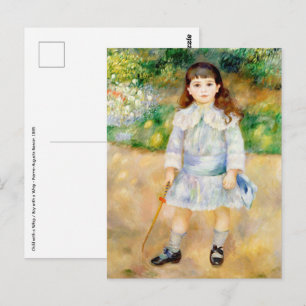 Postal Pierre-Auguste Renoir - Niño con un látigo