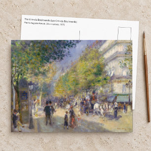 Postal Pierre-Auguste Renoir - París, Grandes Bulevares