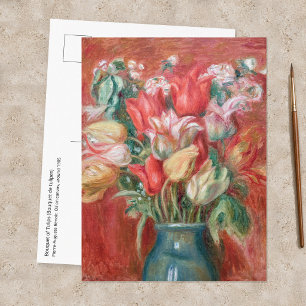 Postal Pierre-Auguste Renoir - Ramo de Tulipanes