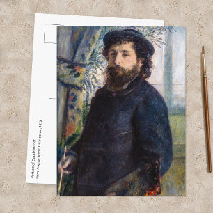 Postal Pierre Auguste Renoir - Retrato de Claude Monet