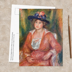 Postal Pierre-Auguste Renoir - Retrato de mujer sentada