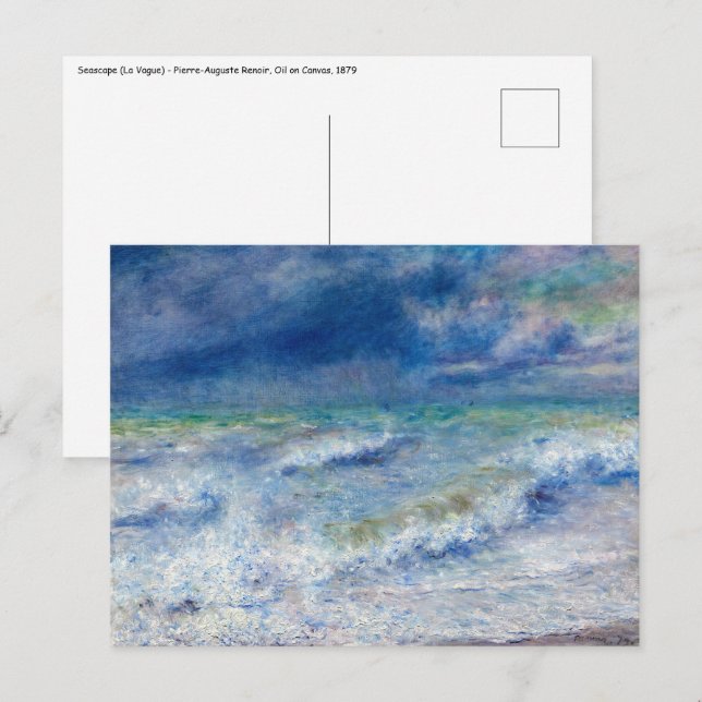 Postal Pierre-Auguste Renoir - Seascape (Anverso / Reverso)
