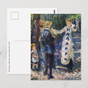 Postal Pierre-Auguste Renoir - The Swing
