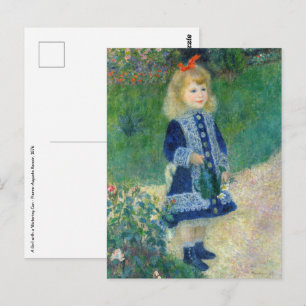 Postal Pierre-Auguste Renoir - Un Chica con capacidad par