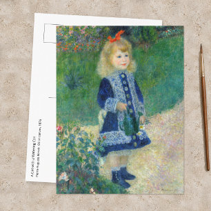 Postal Pierre-Auguste Renoir - Un Chica con capacidad par