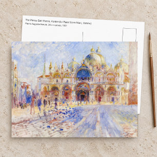 Postal Pierre-Auguste Renoir - Venecia, Piazza San Marco