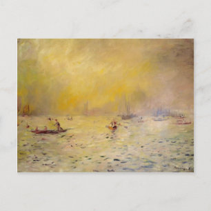 Postal Pierre-Auguste Renoir- Vista de Venecia, niebla