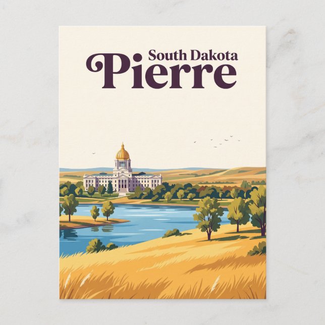 Postal Pierre, Dakota del Sur (Anverso)
