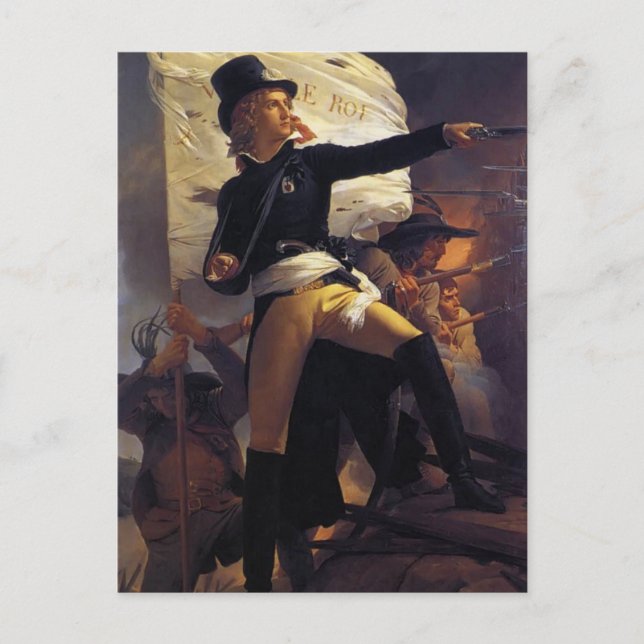 Postal Pierre Guerin-Henri de La Rochejaquelein (Anverso)