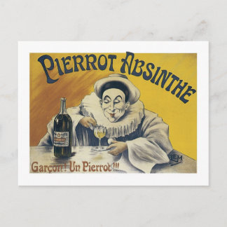 Postal Pierrot Absinthe