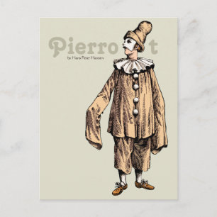 Postal Pierrot de Hans Peter Hansen CC0733 Postcard