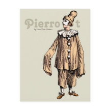 Pierrot de Hans Peter Hansen CC0733 Postcard