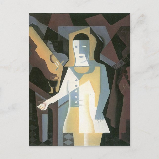 Postal Pierrot de Juan Gris (Anverso)