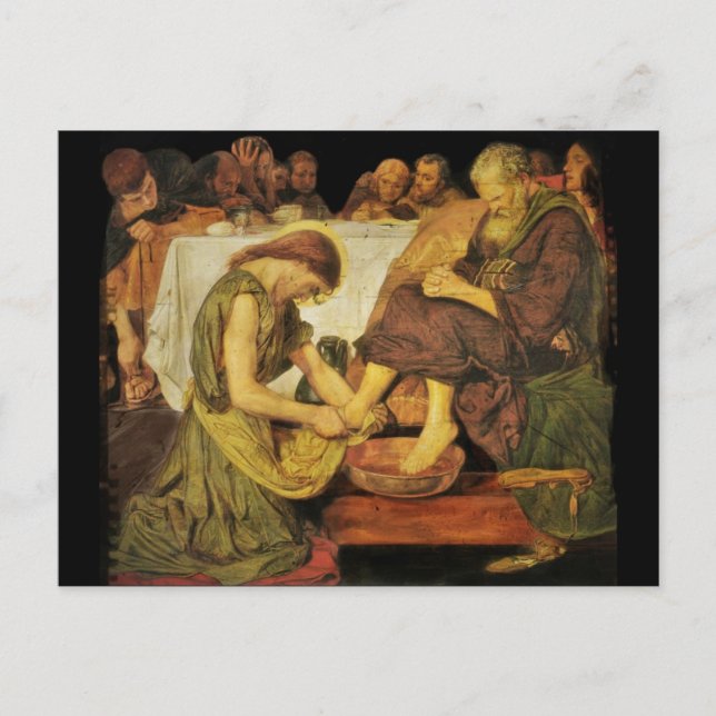 Postal Pies discípulos de Jesús (Anverso)