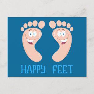 Postal pies felices