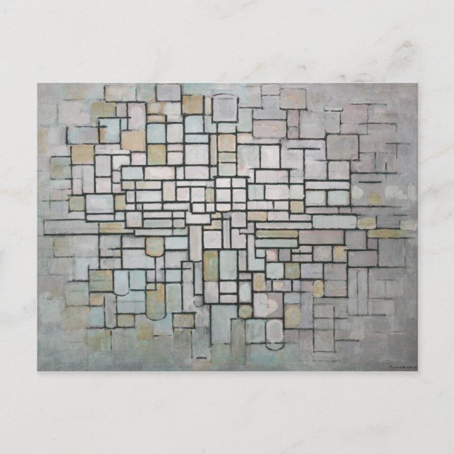 Postal PIET MONDRIAAN - Composición Nº 11 1913 (Anverso)