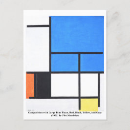 Postal Piet Mondrian