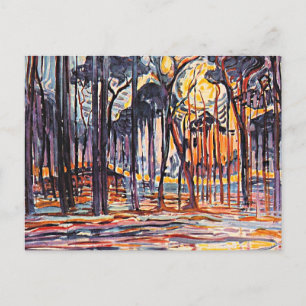 Postal Piet Mondrian, Bosque cerca de Oele,