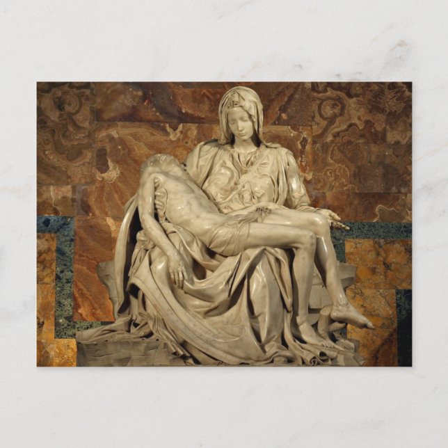 Postal Pieta de Michelangelo (Anverso)