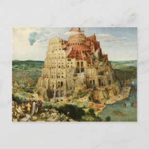 Postal Pieter Bruegel el mayor - La Torre de Babel