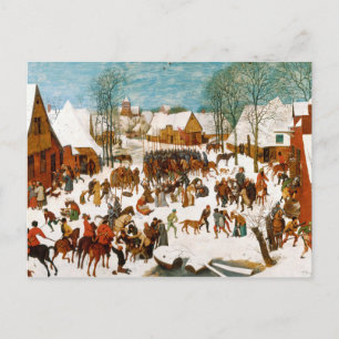Postal Pieter Bruegel, la masacre de los inocentes