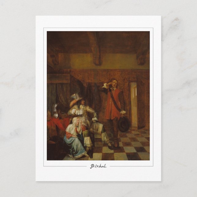 Postal Pieter de Hooch #10 - Postcard Bella Artes (Anverso)