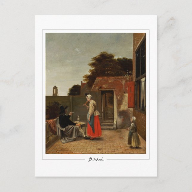 Postal Pieter de Hooch #112 - Postcard Bella Artes (Anverso)