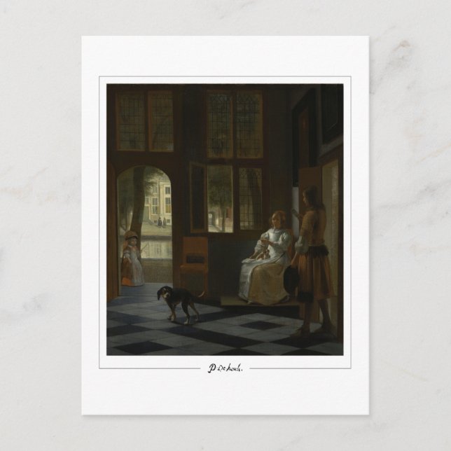 Postal Pieter de Hooch #1 - Postcard Bella Artes (Anverso)