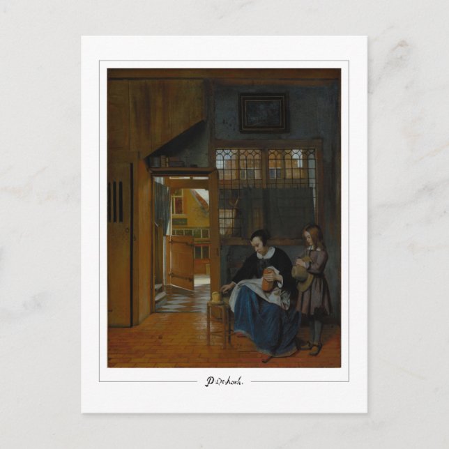 Postal Pieter de Hooch #8 - Postcard Bella Artes (Anverso)