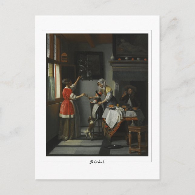 Postal Pieter de Hooch #9 - Postcard Bella Artes (Anverso)