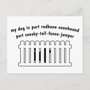 Postal Pieza Coonhound pieza Fence-Jumper