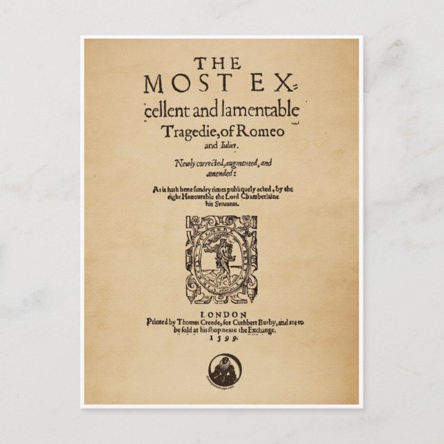 Postal Pieza delantera al barrio de Romeo y Julieta (1599 (Anverso)