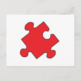 POSTAL PIEZA ROJA
