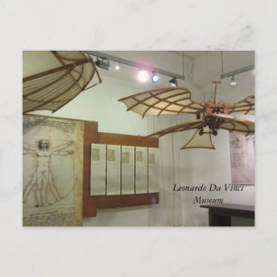 Postal Piezas del Museo de Leonardo Da Vinci