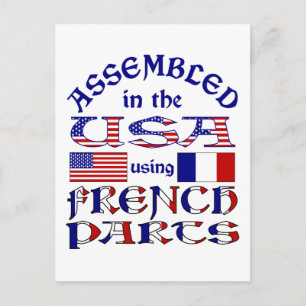 Postal Piezas Francesas