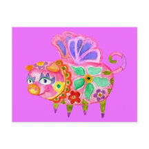 Postal Pig Alebrije