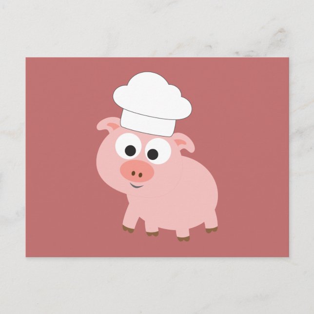 Postal Pig Chef (Anverso)