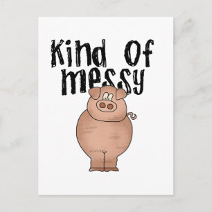 Postal Pig Tipo de desordenados TShirts y regalos