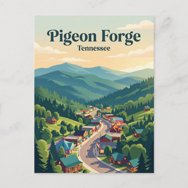 Postal Pigeon Forge, Tennessee (Anverso)