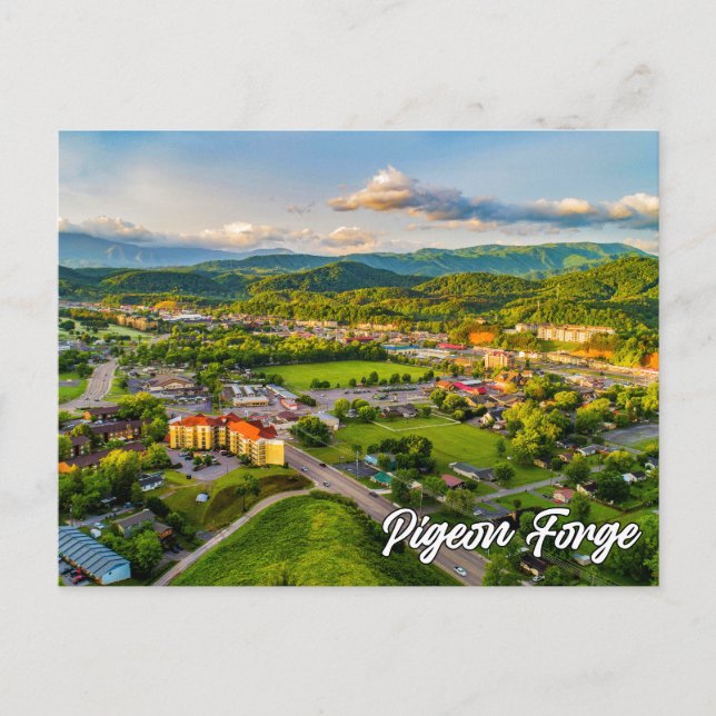 Postal Pigeon Forge, Tennessee, Estados Unidos (Anverso)