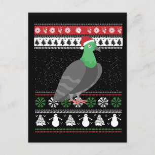 Postal Pigeon - Navidades Pigeon Ugly Navidades