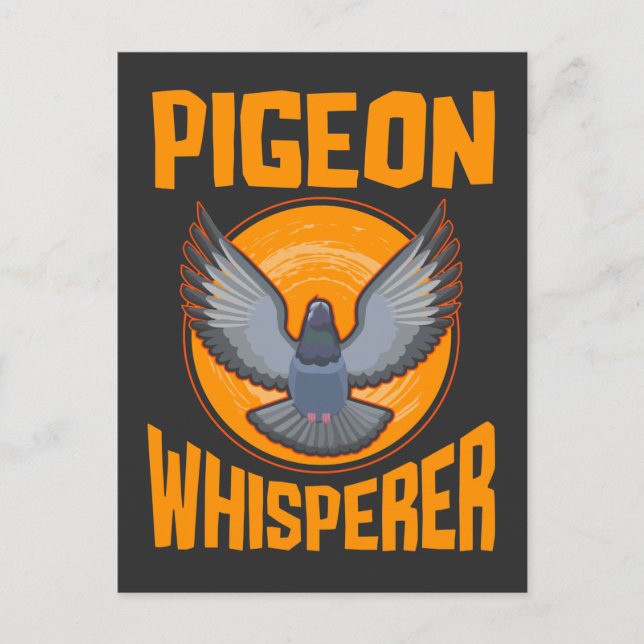 Postal Pigeon Whisperer Birdwatching Pigeon Dueño (Anverso)