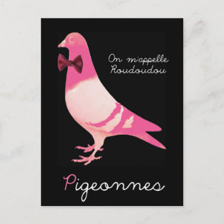 Postal Pigeonnes - En m'appelle Roudoudou