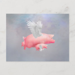 Postal Piglets voladores