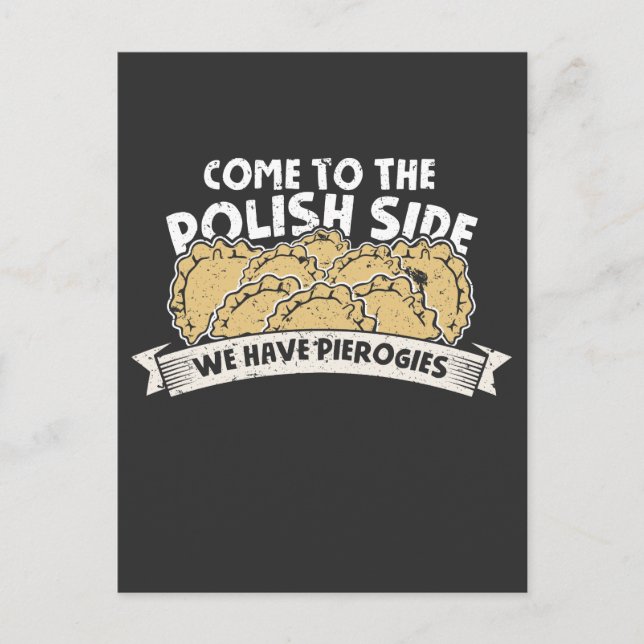Postal Piguero de pimiento de pieles de Polonia Pierogi M (Anverso)